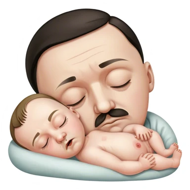 Adolf Hitler foetus cute sticker