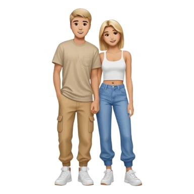 Justin bieber et hailey bieber  voir tous le corps  sticker