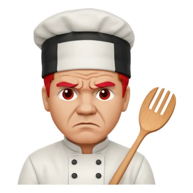 Gordon Ramsay angry with chef hat sticker