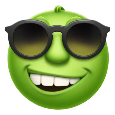Mike Wazowski with sun glasses sticker