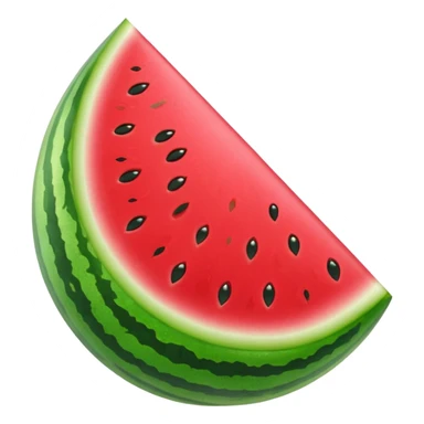 glitter red and green watermelon sticker