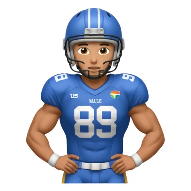 A gay football player sticker