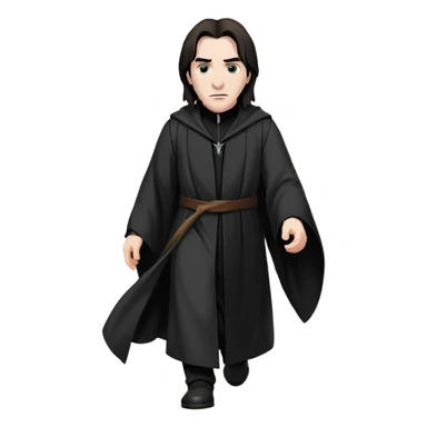 Professor Snape chasing Harry Potter down a hallway sticker