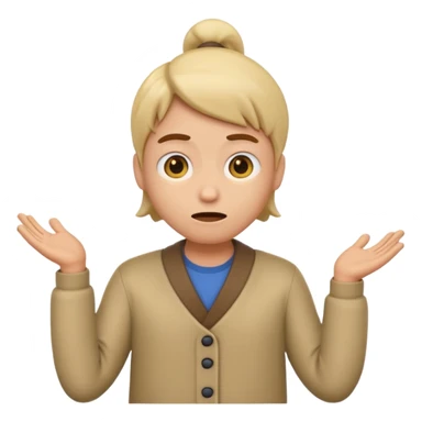 animated emoji for a player called prophet of doom IDK shrug emote sticker