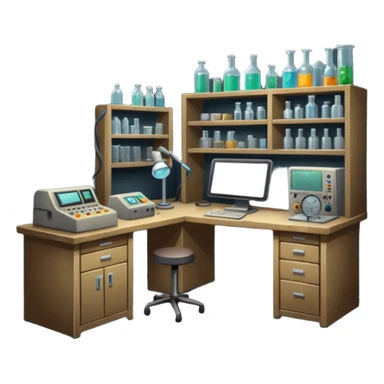 Secretive lab in a deserted place  sticker