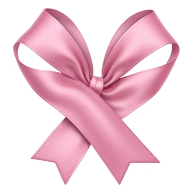 Make a light pink ribbon sticker