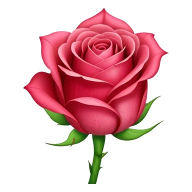 A single rosebud with a partially closed bloom, symbolizing a budding flower or new beginnings sticker