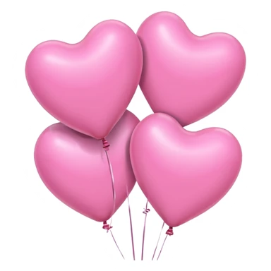 pink heart balloons sticker