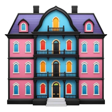 open doll mansion sticker