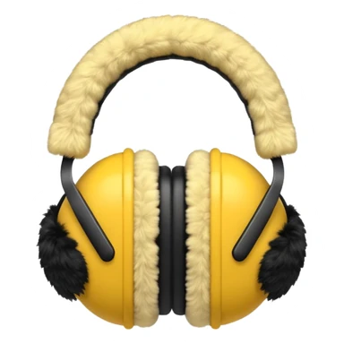 yellow earmuffs sticker