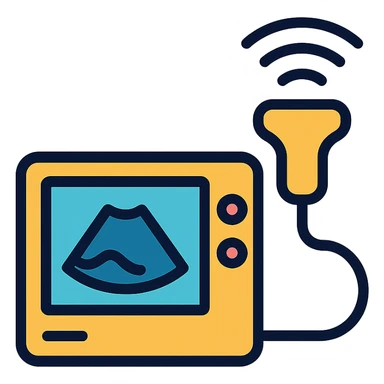simple ultrasound icon sticker