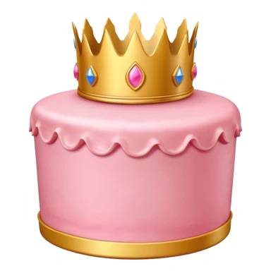 Princess peach cake sticker
