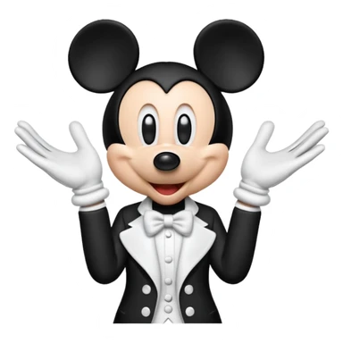 Mickey Mouse hands Los Angeles sticker