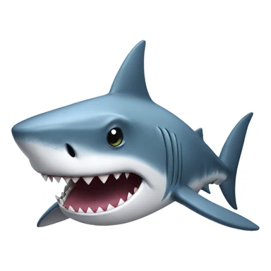 Shark wearing a hoodie sticker