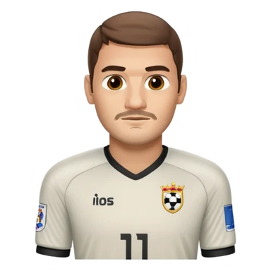 Casillas football player sticker