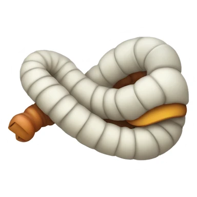 Worm wearing mitres sticker