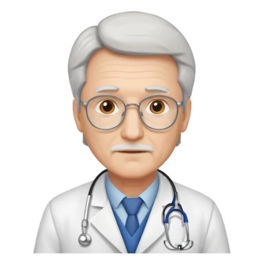 Older male doctor  sticker
