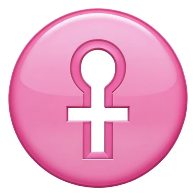 Female gender symbol sticker