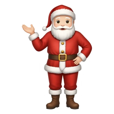 papai noel fofinho de corpo inteiro sticker