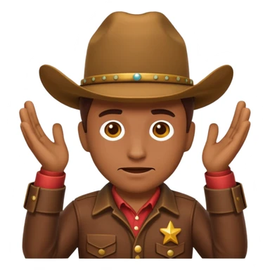 Slack emoji cowboy developer going crazy with deploy to master sticker