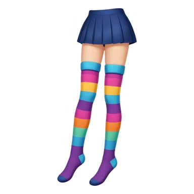 Trending womens thigh high socks sticker