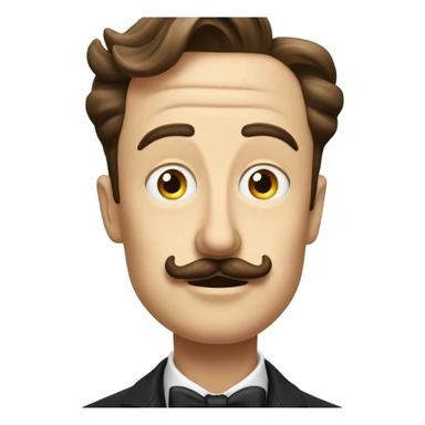 Elon musk Charlie Chaplin mustache sticker