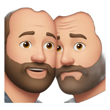 tom segura kissing bert kreischer sticker