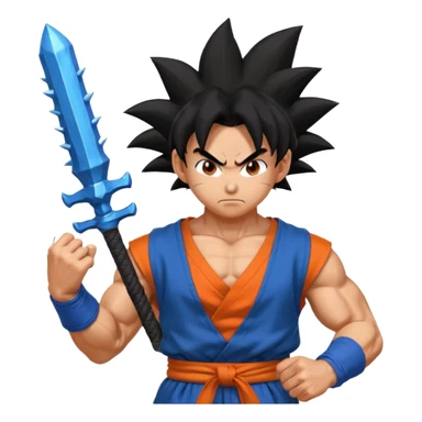 Goku with a rpg sticker