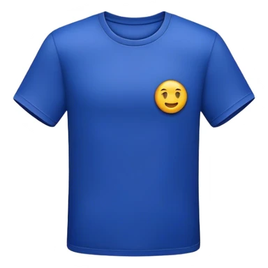 3D dark blue t-shirt sticker