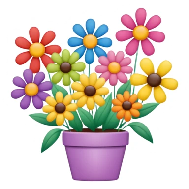Multicolored flowers with card that says “Happy Birthday, Mina”  sticker