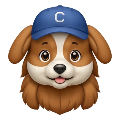 baseball hat dog sticker