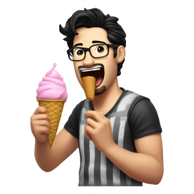 Markiplier eating ice cream  sticker