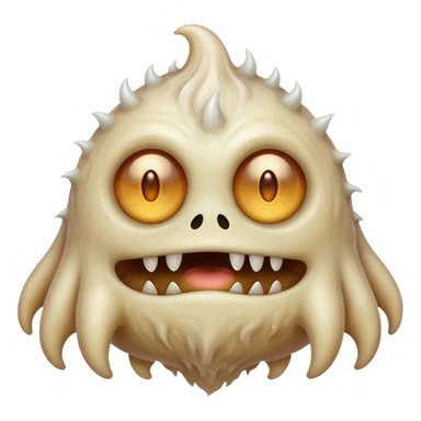 Beige fog monster   sticker