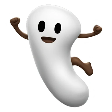 Poop dancing with its hands up ￼ sticker