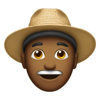 Me wearing a hat sticker