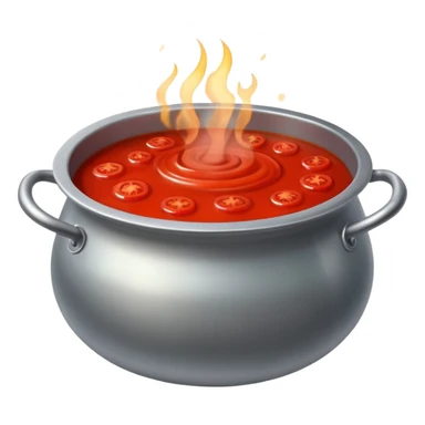 Big cauldron of tomato sauce being cooked emoji  sticker