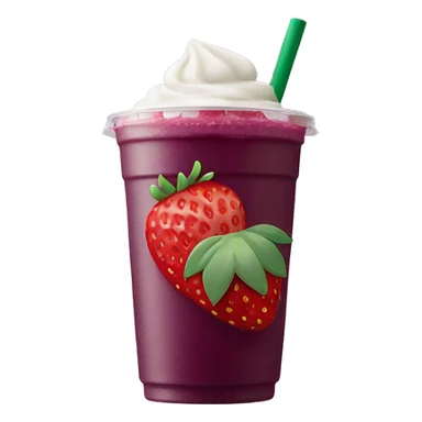 Strawberry açaí refresher from Starbucks with no strawberries  sticker