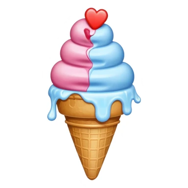 heart summer sun heat ice cream heart sticker