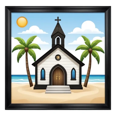 beach church sticker