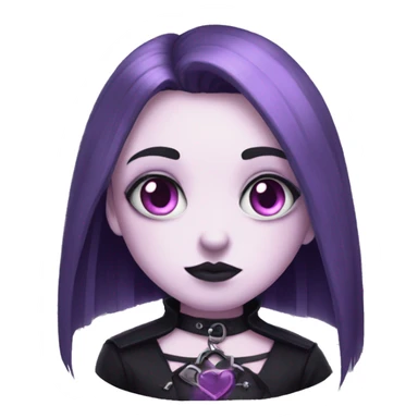 goth pastel heart sticker