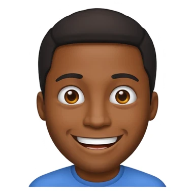 black dude happy  sticker