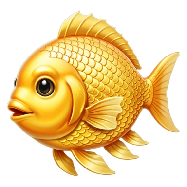 High resolution golden fish sticker