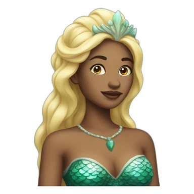 Mermaid queen sticker