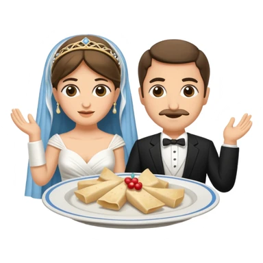 greek wedding breaking plates sticker