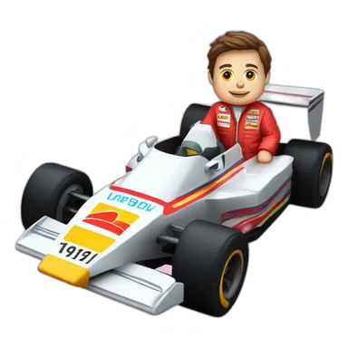 marty mcfly with formula 1 car sticker