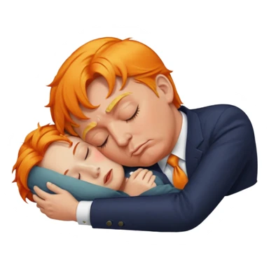 Trump qui dort sticker