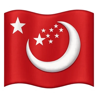 Singapore flag sticker