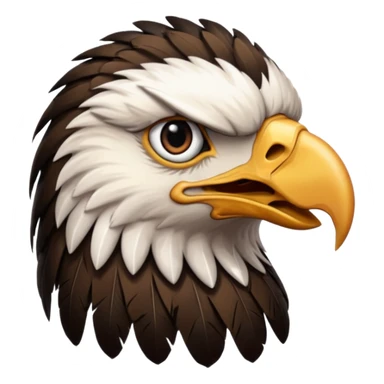 Eagle head emoji,use black theme sticker