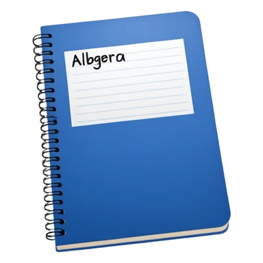 cuaderno que diga algebra sticker