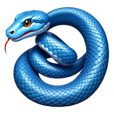 blue snake sticker